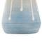 10" Blue & Gray Ceramic Abstract Ombre Drip Vase